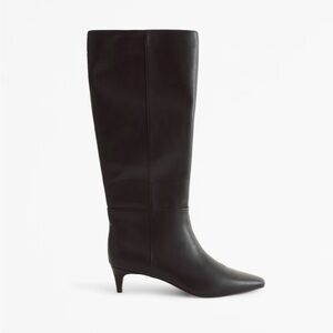 Black Knee-High Leather Boots
